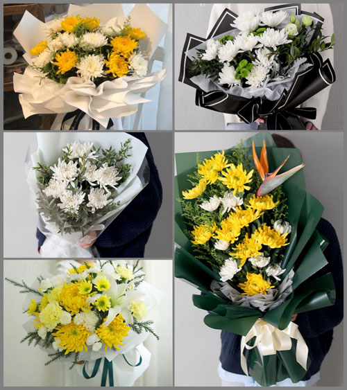 广东梅州市五华县安流镇低坑村白事花束代送